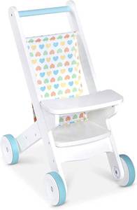 Melissa & Doug Mine to Love Wooden Play Stroller for Dolls