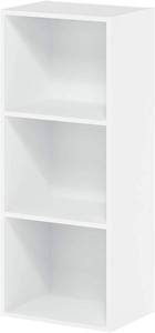 Furinno Luder BookcaseStorage Shelves, 3-Tier, White