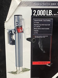 Bulldog Flip-Up Trailer Tongue Jack