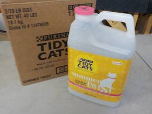 lot 313 image: 2 - 20 lb. Jugs Purina Tidy Cats Li...