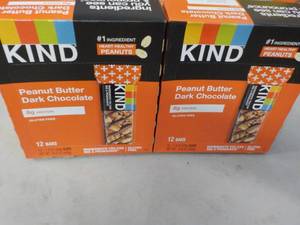 lot 326 image: 2 Boxes 24 Bars Total KIND Peanut B...