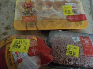 lot 353 image: Whole Chicken Hamburgers and Chicke...