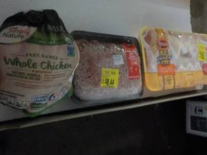 lot 355 image: Whole Chicken Hamburgers and Chicke...