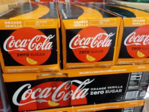 lot 361 image: 4 - 12 packs Coca Cola Orange Vanil...