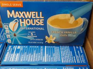 lot 363 image: Case of 8 Boxes Maxwell House Singl...