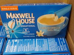 lot 366 image: Case of 8 Boxes Maxwell House Singl...