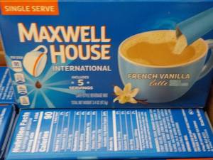 lot 367 image: Case of 8 Boxes Maxwell House Singl...