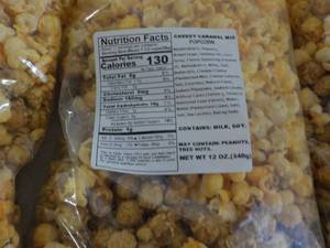 lot 373 image: 6 - 12 oz Bags Cheesy Caramel Mix P...