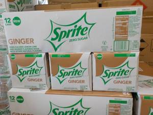 lot 409 image: 4 - 12 Packs Sprite Ginger Zero Sug...
