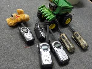 lot 18 image: 2 Way Radio and Toy Lot- untested...