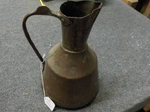 lot 21 image: Very Old Copper Pitcher...