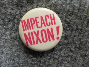 lot 25 image: Impeach Nixon Button...