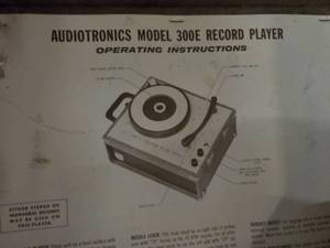 lot 45 image: Audiotronics Model 300 E Record Pla...
