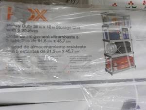 lot 60 image: HDX Storage Unit needs assembly s...