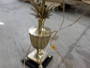 lot 67 image: Gold Table Lamp and Shade...