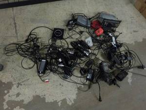 lot 74 image: Random Lot of Cords, Chargers, and ...