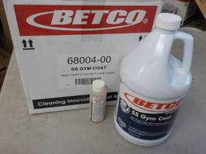 lot 140 image: 1 Gallon Betco SS Gym Coat Wood Flo...