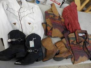 lot 172 image: 4 Vintage Jackets and 2 pair Cowboy...