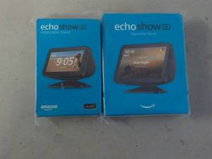 lot 174 image: 2 Echo Show Adjustable Stands...