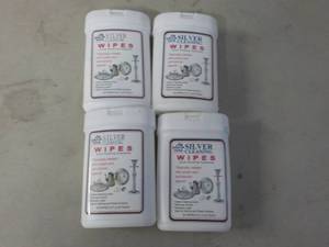 lot 181 image: 4 Silver Cleaning Wipes 120 total...