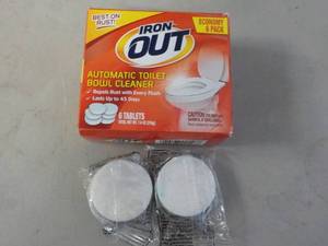 lot 185 image: Iron Out Toilet Bowl Cleaner inclu...