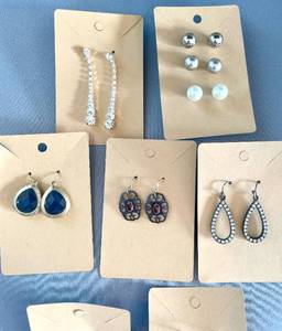 lot 49 image: Lot of Vintage and Handmade Earrings
