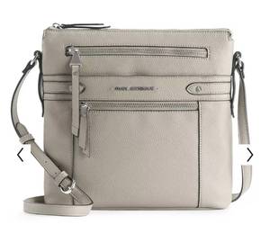 lot 69 image: Dana Buchman Everly Gray Crossbody Bag Purse