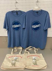 lot 76 image: Pillsbury Promo Shopping Totes and T-Shirts