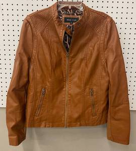 lot 77 image: Black Rivet Womens Faux Leather Jacket XL