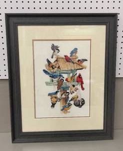 lot 84 image: Large Cross Stitched Framed Artwork