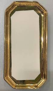 lot 40 image: Vintage 22K Gold Plated Butter Dish