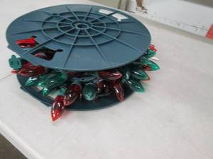 roll of christmas lights power on ...