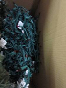 box of christmas lights and christm...