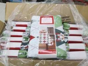 case of 15 holiday time peva tablec...