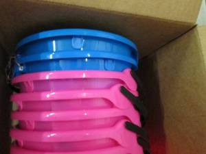 box of halloween light up buckets ...