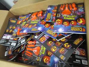 box of halloween pumpkin carving ki...