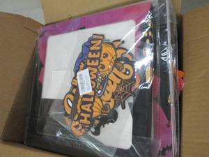 box of halloween items ...