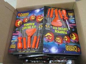 box of pumpkin carving kits ...