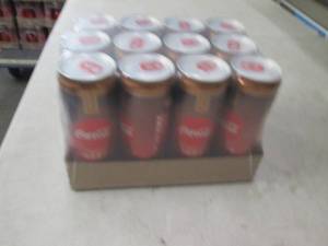 case of 12 coke cola with coffee ca...