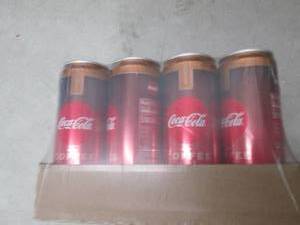 case of 12 coke cola with coffee ca...