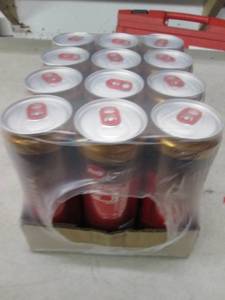 case of 12 coke cola with coffee ca...