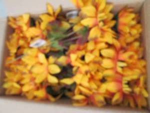box of glitter sunflower picks ...
