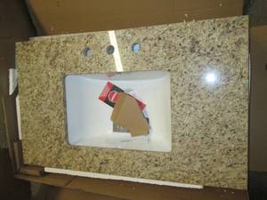 granite vanity top with bowl 37 inc...