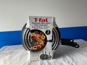 T-FAL 3 PCS FRY PAN SET
