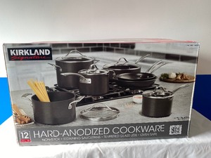 KIRKLAND SIGNATURE 12 PCS HARD ANODIZED COOKWARE