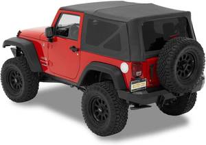 lot 413 image: Bestop 5472235 Black Diamond Supertop NX for 2007-2018 Wrangler JK 2-Door, 54722-35 - Open Box - May be missing partshardware.