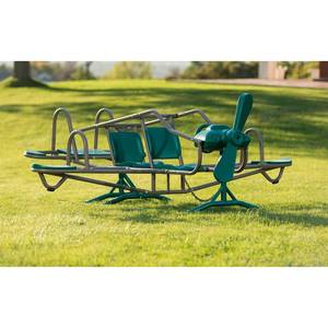 lot 330 image: Lifetime Earth Tone Ace Flyer Teeter-Totter Model90135 (Opened Box, May Be Missing Hardware)