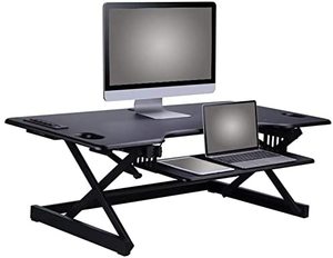 lot 351 image: Rocelco Height Adjustable Standing Desk Converter ModelDADR-46