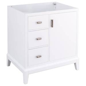 lot 352 image: Home Decorators Collection Shaelyn 30 Vanity Cabinet Model SLWV3022DL (No Top)