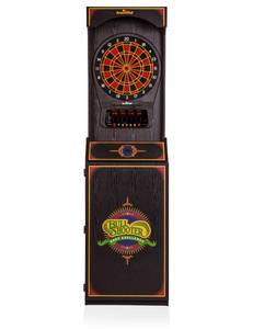 lot 376 image: Arachnid Cricket Pro 650 Standing Electronic Dartboard Model E650FS-BK2